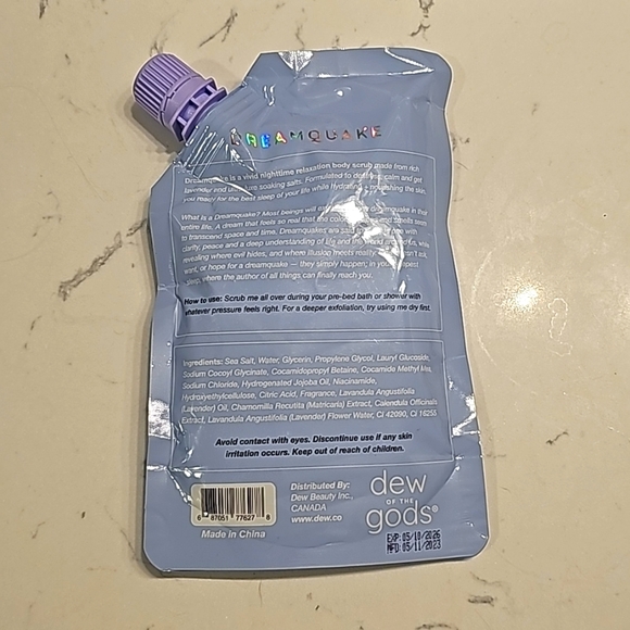 Dew of The Gods Dreamquake Lavender 🪻+Chamomile Relaxation Body Scrub - Picture 2 of 2